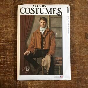 McCalls Sewing Pattern M8399 Old Western Cowboy Fringe Jacket Vest 34-42 UNCUT